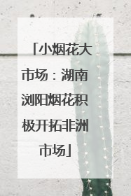小烟花大市场：湖南浏阳烟花积极开拓非洲市场