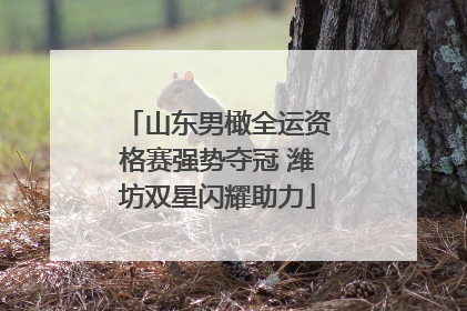 山东男橄全运资格赛强势夺冠 潍坊双星闪耀助力