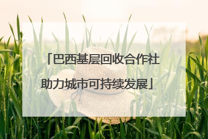 巴西基层回收合作社助力城市可持续发展
