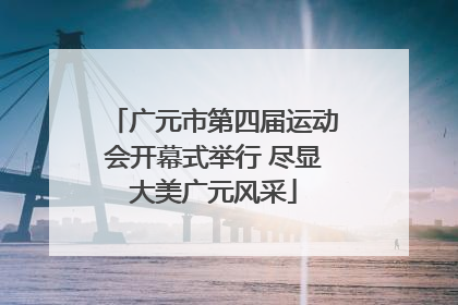 广元市第四届运动会开幕式举行 尽显大美广元风采