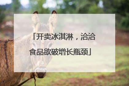 开卖冰淇淋，洽洽食品欲破增长瓶颈