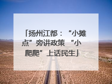 扬州江都：“小摊点”旁讲政策 “小爬爬”上话民生