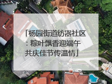 杨园街道纺器社区：粽叶飘香迎端午 共庆佳节传温情