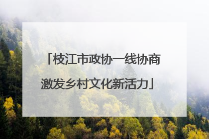 枝江市政协一线协商激发乡村文化新活力