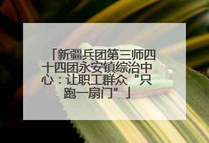 新疆兵团第三师四十四团永安镇综治中心：让职工群众“只跑一扇门”