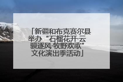 新疆和布克赛尔县举办“石榴花开·云骥逐风·牧野欢歌”文化演出季活动