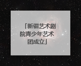 新疆艺术剧院青少年艺术团成立