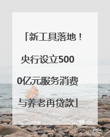 新工具落地！央行设立5000亿元服务消费与养老再贷款