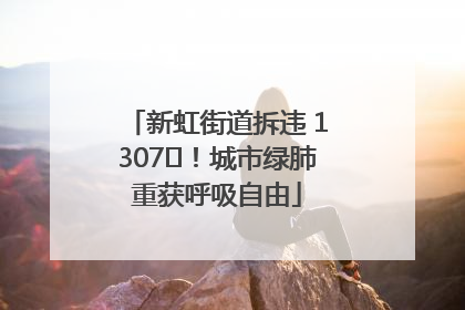 新虹街道拆违 1307㎡！城市绿肺重获呼吸自由