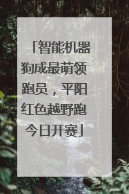 智能机器狗成最萌领跑员，平阳红色越野跑今日开赛