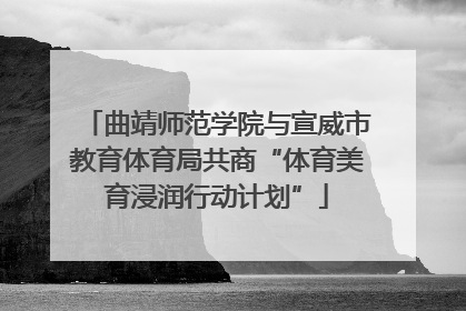 曲靖师范学院与宣威市教育体育局共商“体育美育浸润行动计划”