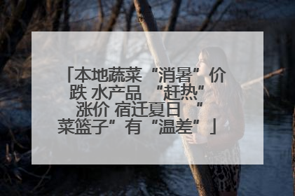本地蔬菜“消暑”价跌 水产品 “赶热” 涨价 宿迁夏日 “菜篮子”有“温差”