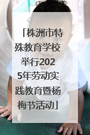 株洲市特殊教育学校举行2025年劳动实践教育暨杨梅节活动