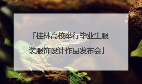 桂林高校举行毕业生服装服饰设计作品发布会