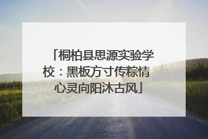 桐柏县思源实验学校：黑板方寸传粽情 心灵向阳沐古风