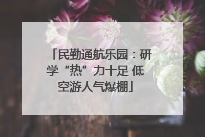 民勤通航乐园：研学“热”力十足 低空游人气爆棚
