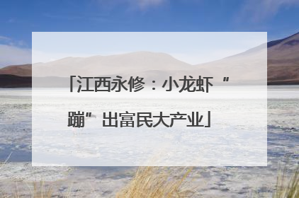 江西永修：小龙虾“蹦”出富民大产业