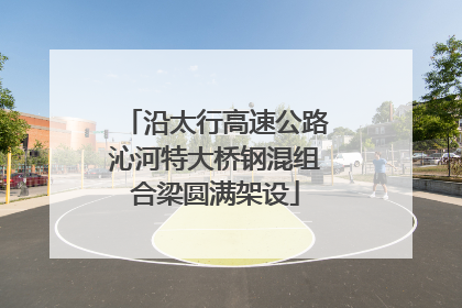 沿太行高速公路沁河特大桥钢混组合梁圆满架设