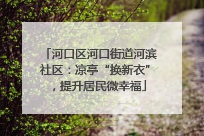河口区河口街道河滨社区：凉亭“换新衣”，提升居民微幸福