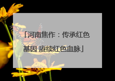 河南焦作：传承红色基因 赓续红色血脉
