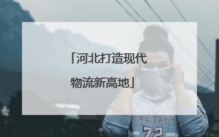 河北打造现代物流新高地