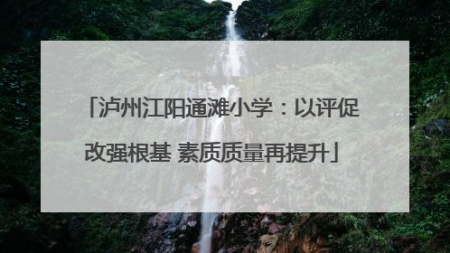 泸州江阳通滩小学：以评促改强根基 素质质量再提升