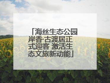 海丝生态公园岸香·古渡居正式迎客 激活生态文旅新动能