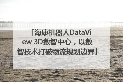 海康机器人DataView 3D数智中心，以数智技术打破物流规划边界