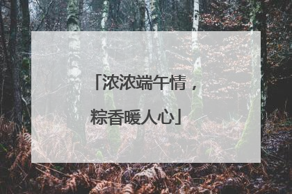 浓浓端午情，粽香暖人心