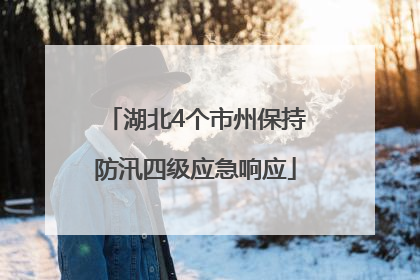 湖北4个市州保持防汛四级应急响应