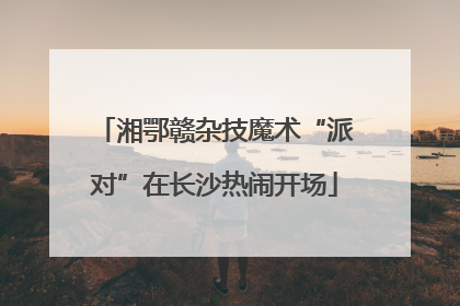 湘鄂赣杂技魔术“派对”在长沙热闹开场