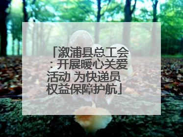 溆浦县总工会：开展暖心关爱活动 为快递员权益保障护航