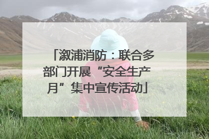 溆浦消防：联合多部门开展“安全生产月”集中宣传活动