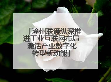 漳州联通纵深推进工业互联网布局 激活产业数字化转型新动能