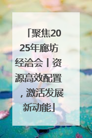 聚焦2025年廊坊经洽会丨资源高效配置，激活发展新动能