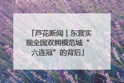 芦花新闻｜东营实现全国双拥模范城“六连冠”的背后