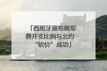 西班牙宣布就军费开支比例与北约“砍价”成功