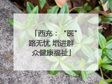 西充：“医”路无忧 增进群众健康福祉