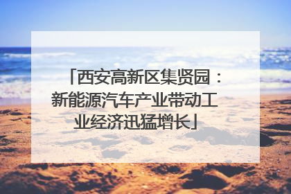西安高新区集贤园：新能源汽车产业带动工业经济迅猛增长