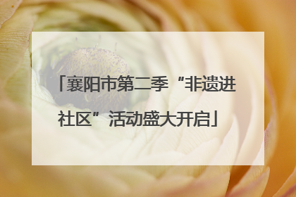 襄阳市第二季“非遗进社区”活动盛大开启