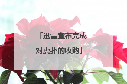 迅雷宣布完成对虎扑的收购