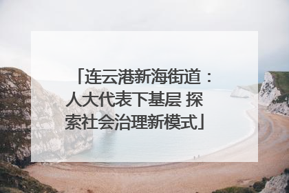 连云港新海街道：人大代表下基层 探索社会治理新模式