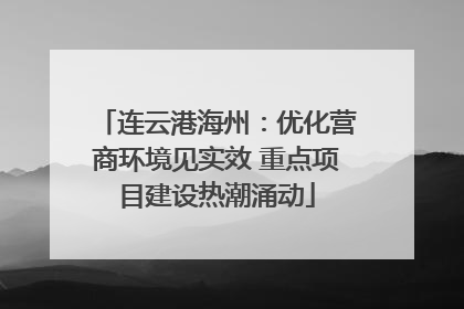 连云港海州：优化营商环境见实效 重点项目建设热潮涌动