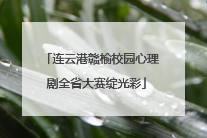 连云港赣榆校园心理剧全省大赛绽光彩
