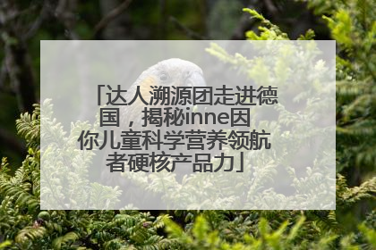 达人溯源团走进德国，揭秘inne因你儿童科学营养领航者硬核产品力