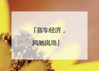 赛车经济，风驰岚岛