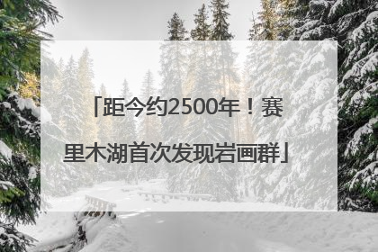 距今约2500年！赛里木湖首次发现岩画群