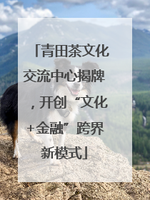 青田茶文化交流中心揭牌，开创“文化+金融”跨界新模式