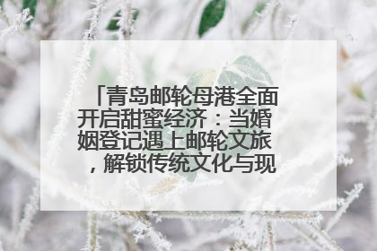 青岛邮轮母港全面开启甜蜜经济：当婚姻登记遇上邮轮文旅，解锁传统文化与现代浪漫的双重密码