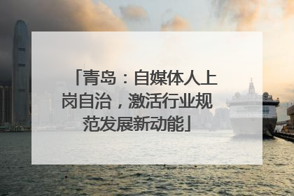 青岛：自媒体人上岗自治，激活行业规范发展新动能